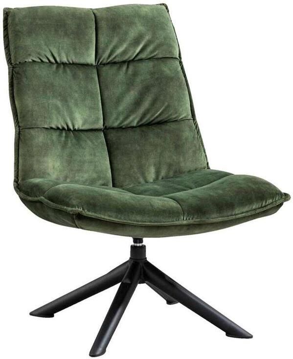 MOOS by fonQ Lex Draaifauteuil Velvet Groen