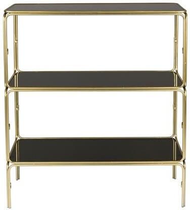 Giga Meubel GM Dressoir Zwart Metaal & Glas 35x80x89cm Kast Liah - Foto 5