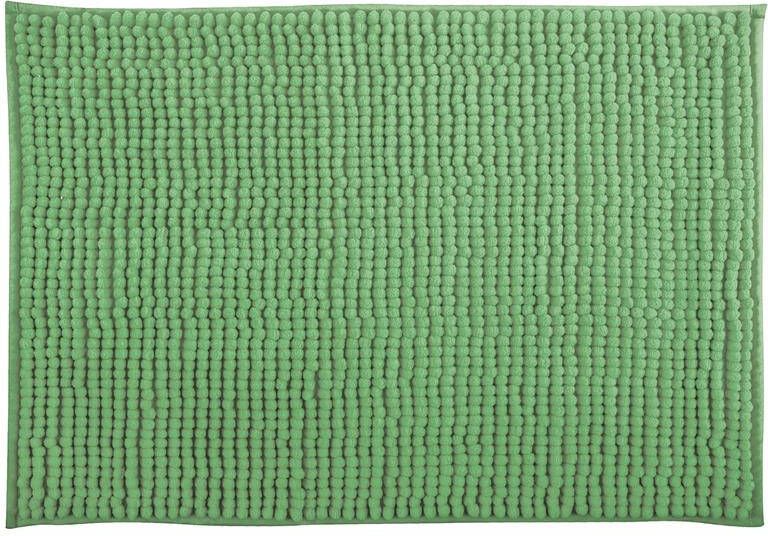 MSV Badkamerkleed|badmat voor op de vloer groen 60 x 90 cm