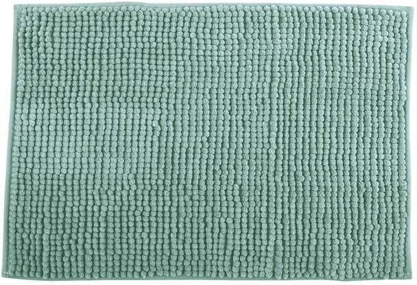 MSV Badkamerkleed|badmat voor op de vloer lichtgroen 60 x 90 cm