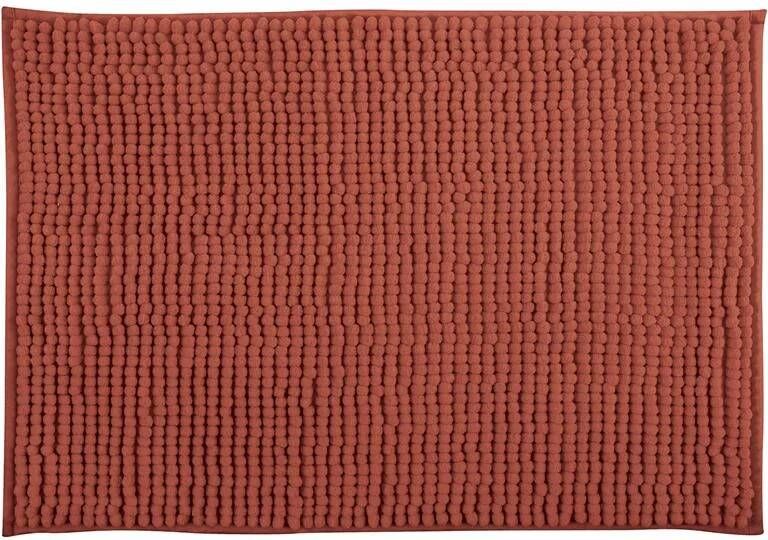 MSV Badkamerkleed|badmat voor op de vloer terracotta 60 x 90 cm