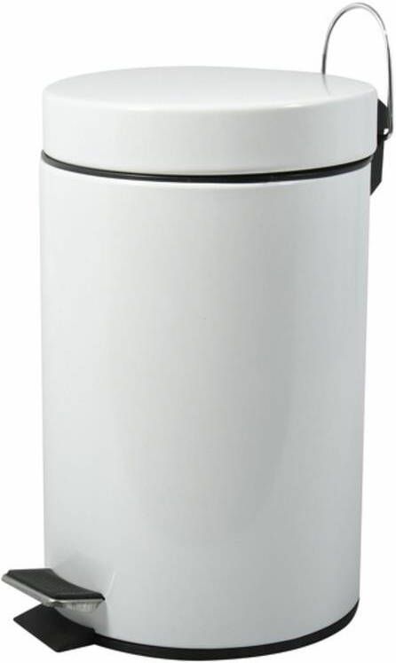 MSV badkamer|toilet pedaalemmer wit 20 liter 29 x 45 cm