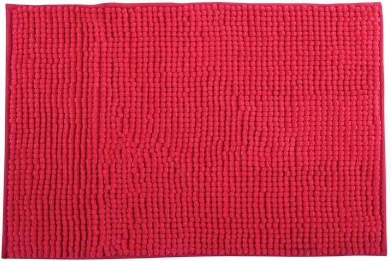 MSV Badkamerkleed|badmat voor op de vloer fuchsia roze 40 x 60 cm