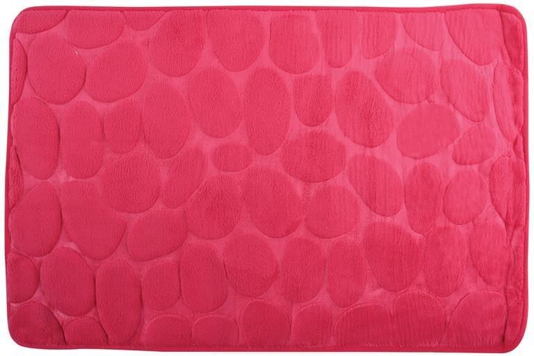 MSV Badkamerkleedje|badmat kiezel vloer fuchsia roze 50 x 80cm