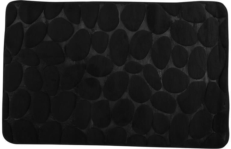 MSV Badkamerkleedje|badmat kiezel zwart 50 x 80cm