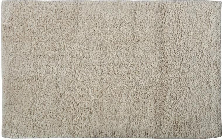 MSV Badkamerkleedje|badmat voor op de vloer creme wit 45 x 70 cm