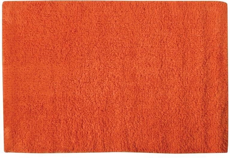 MSV Badkamerkleedje|badmat voor op de vloer oranje 45 x 70 cm