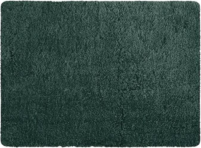 MSV Badkamerkleedje|badmat voor op vloer donkergroen 50 x 70 cm