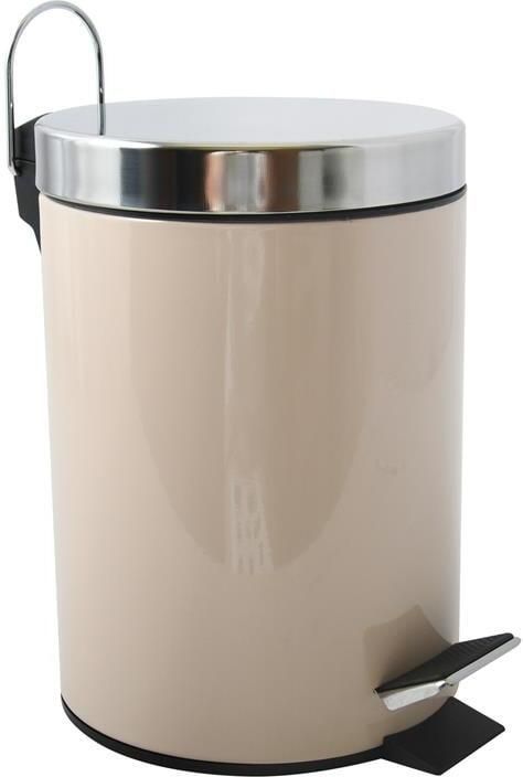 MSV badkamer|toilet pedaalemmer beige 3 liter 17 x 25 cm