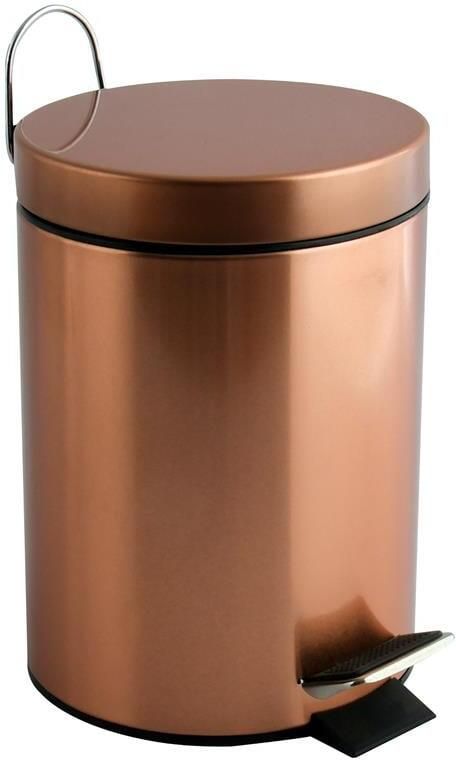 MSV badkamer|toilet pedaalemmer koper kleurig 3L 17 x 25 cm