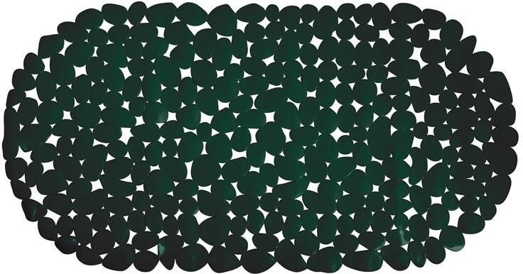 MSV Douche|bad anti-slip mat badkamer pvc donkergroen 35 x 68 cm