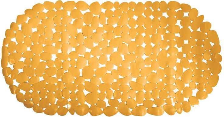 MSV Douche|bad anti-slip mat badkamer pvc saffraan geel 35 x 68