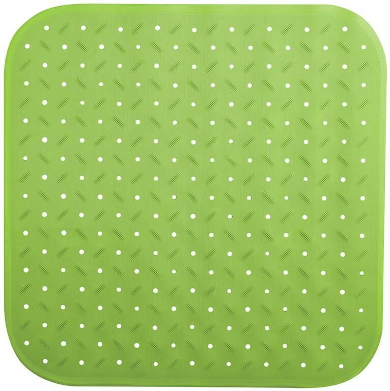 MSV Douche|bad anti-slip mat badkamer rubber limegroen 54 x 54 c