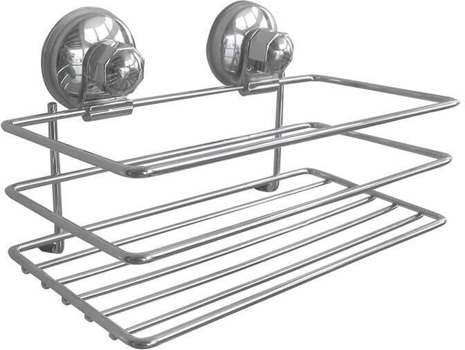 MSV doucherekje zilver 20 x 12 cm metaal