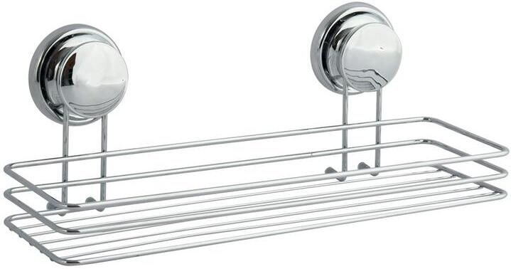 MSV doucherekje zilver 38 x 15 cm metaal