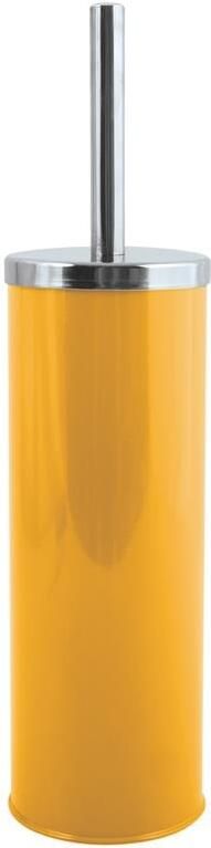 MSV Toiletborstel houder|wc-borstel metaal saffraan geel 38 cm