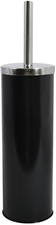 MSV Toiletborstel in houder|wc-borstel metaal zwart 38 cm