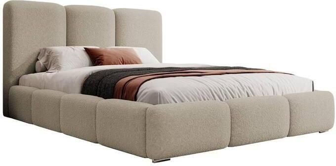NADUVI Collection Bedframe Briar bouclé met opbergvak 140x200