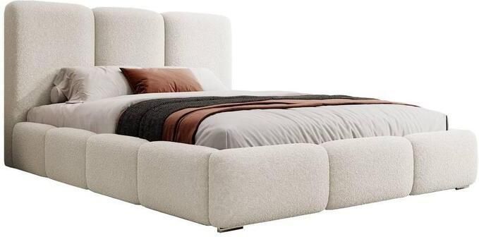 NADUVI Collection Bedframe Briar bouclé met opbergvak 140x200