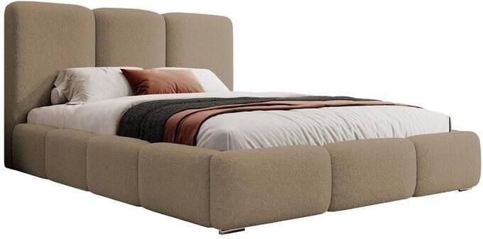 NADUVI Collection Bedframe Briar bouclé met opbergvak 160x200