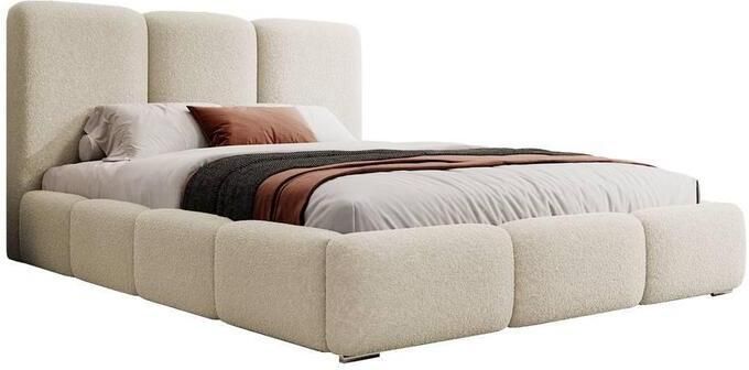 NADUVI Collection Bedframe Briar bouclé met opbergvak 180x200
