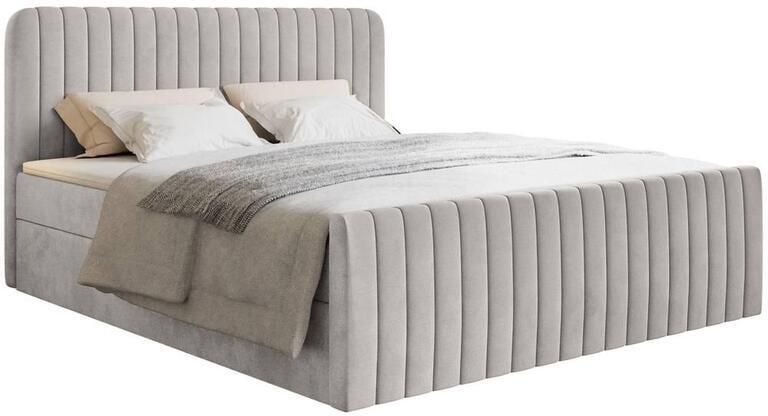 NADUVI Collection Boxspring Adrien velvet met opbergvak 160x200