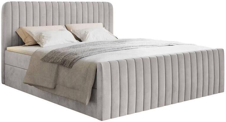 NADUVI Collection Boxspring Adrien velvet met opbergvak 200x200