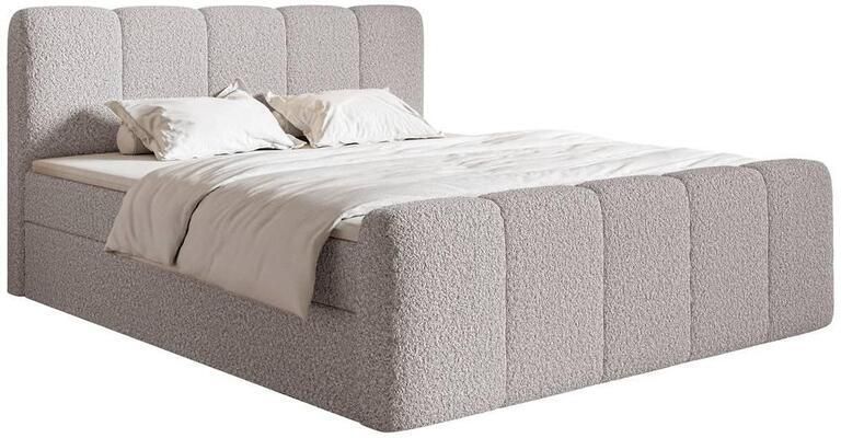 NADUVI Collection Boxspring Chloe 160x200 bouclé met opbergvak