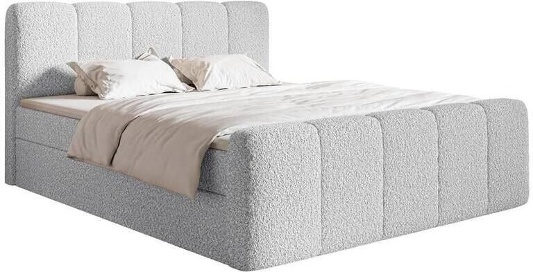 NADUVI Collection Boxspring Chloe 180x200 bouclé met opbergvak