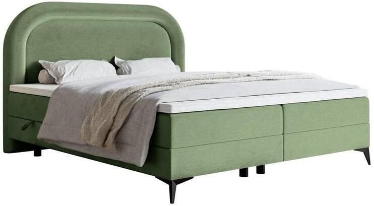 NADUVI Collection Boxspring Lorena velvet inclusief topper 140 x 200