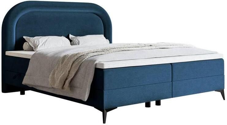 NADUVI Collection Boxspring Lorena velvet inclusief topper 140 x 200