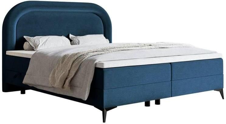 NADUVI Collection Boxspring Lorena velvet inclusief topper 160 x 200