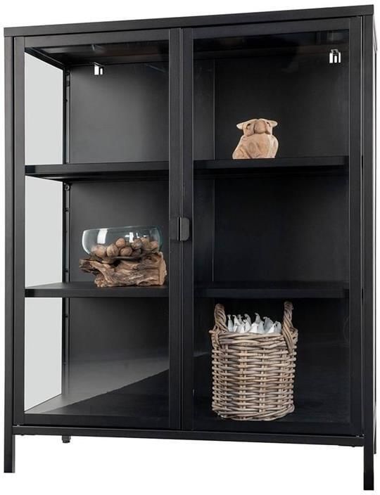 NADUVI Collection Entra vitrinekast hoog 2-deurs