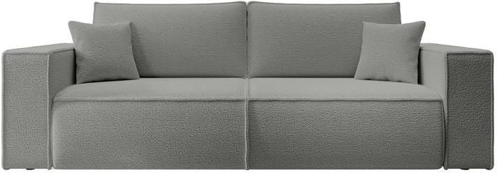 NADUVI Collection Galine 3-zitsbank met Slaapfunctie Bouclé Grijs