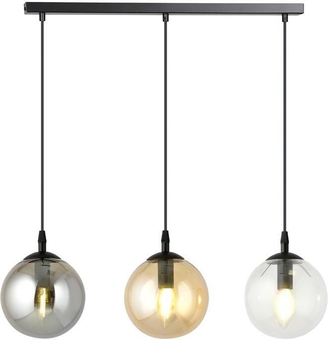 NADUVI Collection Glazen hanglamp eetkamer Cosmo 3-lichts