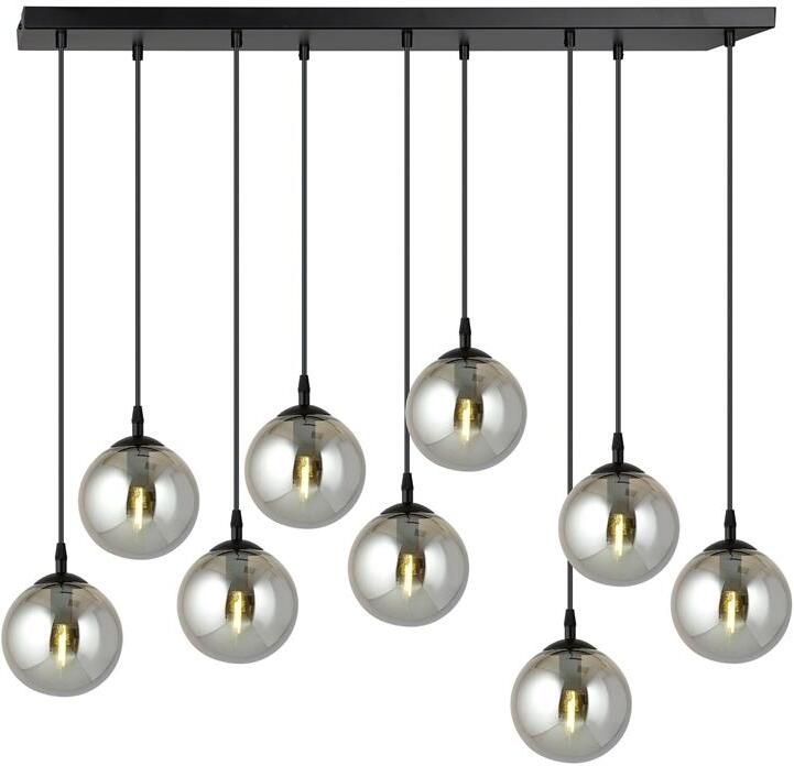 NADUVI Collection Glazen hanglamp eetkamer Cosmo 9-lichts