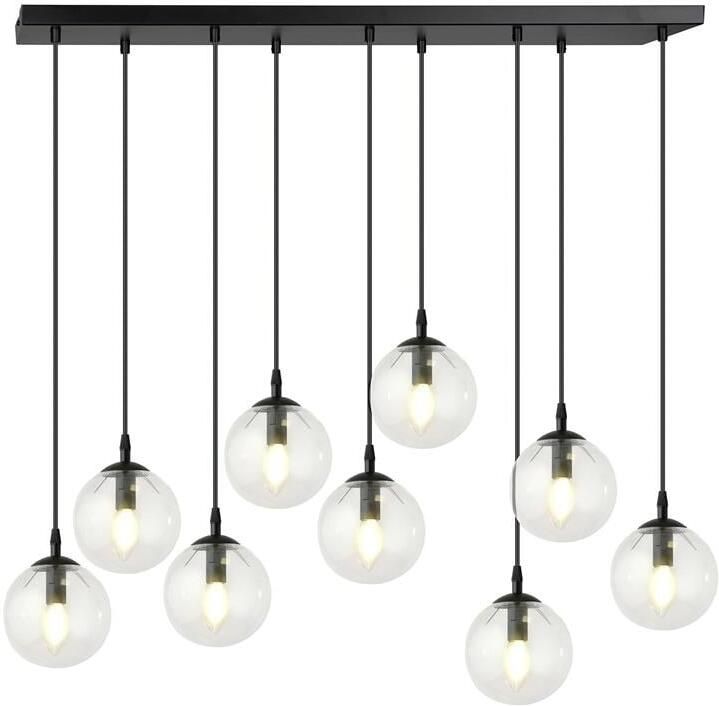 NADUVI Collection Glazen hanglamp eetkamer Cosmo 9-lichts