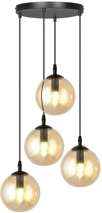 NADUVI Collection Glazen hanglamp eetkamer Cosmo rond 4-lichts