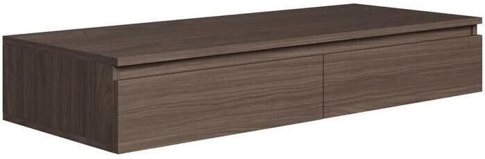 Selsey Bemmi – Zwevend bureau kaptafel met lades walnoot Wisconsin 120 cm - Foto 2