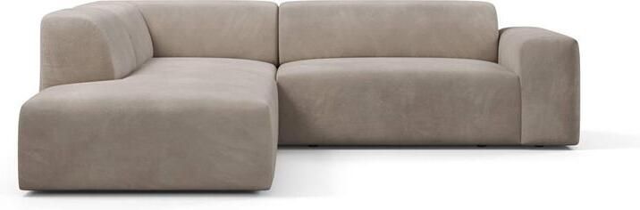 NADUVI Collection Nina Big Hoekbank Links Velvet Taupe