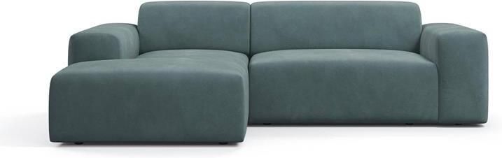 NADUVI Collection Nina Hoekbank Links Velvet Petrolblauw