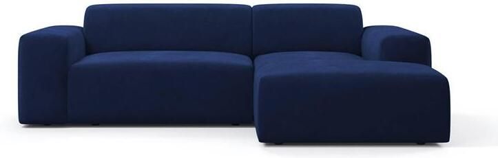 NADUVI Collection Nina Hoekbank Rechts Velvet Blauw