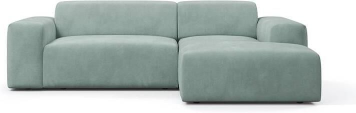 NADUVI Collection Nina Hoekbank Rechts Velvet Mintgroen