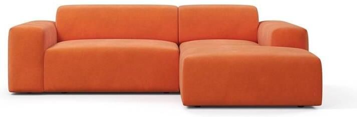 NADUVI Collection Nina Hoekbank Rechts Velvet Oranje