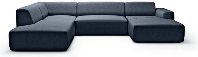 NADUVI Collection Nina U-bank Links Ribstof Blauw