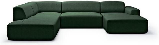 NADUVI Collection Nina U-bank Links Velvet Donkergroen