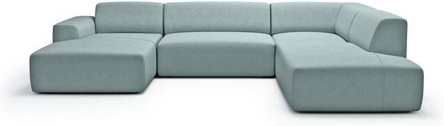 NADUVI Collection Nina U-bank Rechts Ribstof Grijsblauw