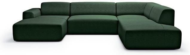 NADUVI Collection Nina U-bank Rechts Velvet Donkergroen