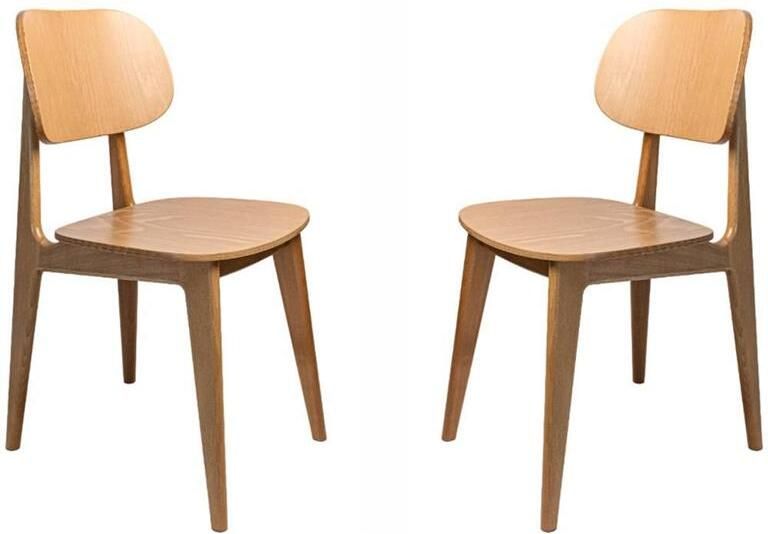 NADUVI Collection Set van 2 eetkamerstoelen Yuul