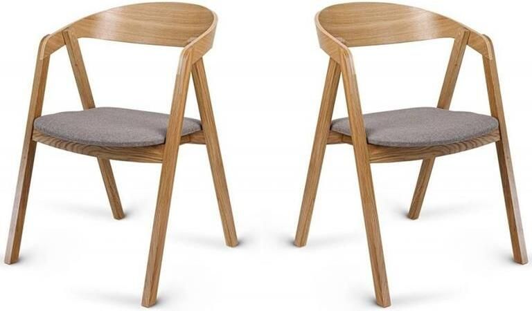 NADUVI Collection Set van 2 Lasse eetkamerstoelen